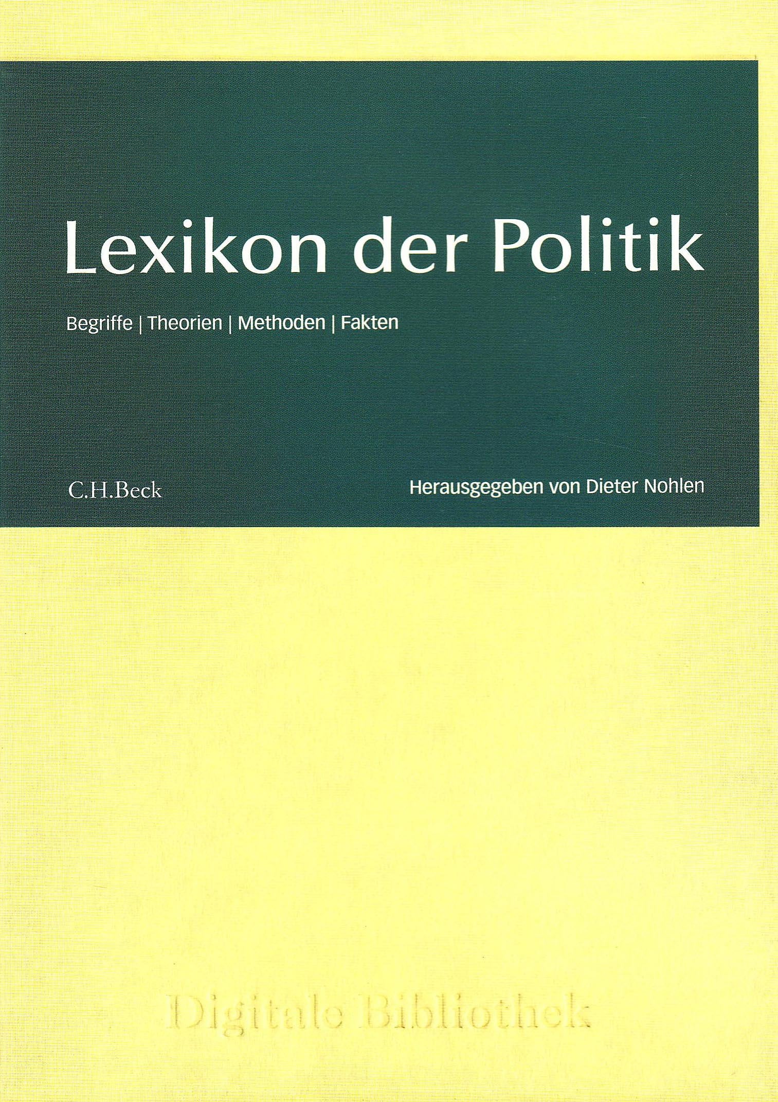 Lexikon der Politik Politics & History