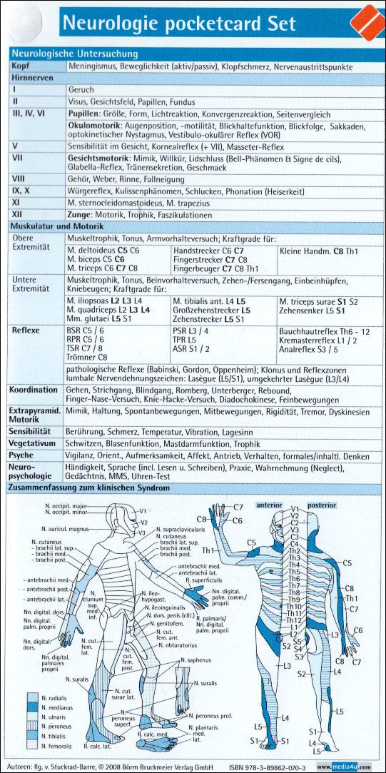 Neurologie pocketcard (3-Set) Medicine