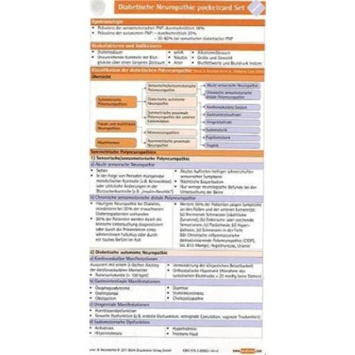 Diabetische Neuropathie pocketcard Set Medicine