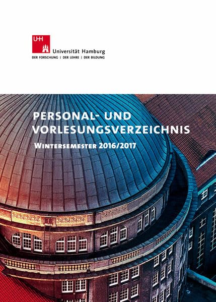 Personal- und Vorlesungsverzeichnis Wintersemester 2016/2017 Learning & Reference