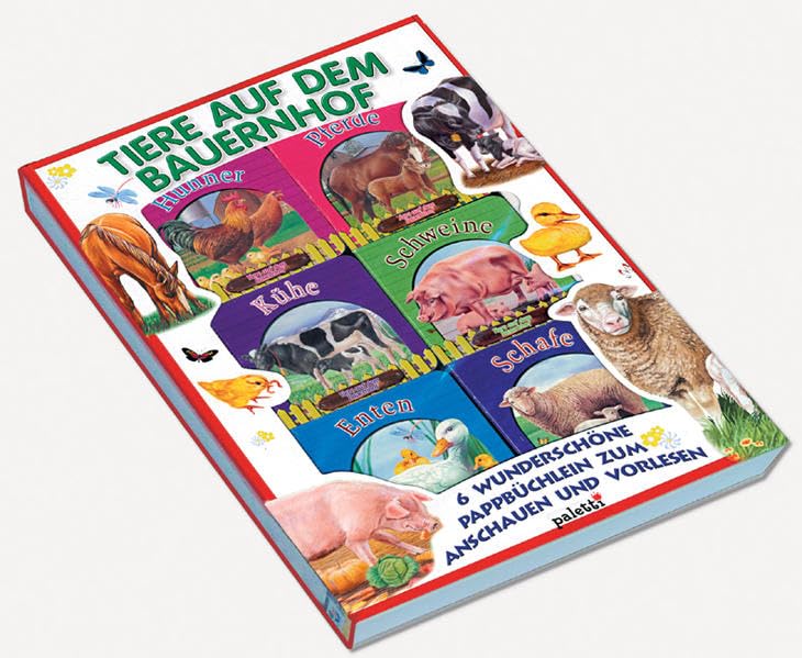 Tiere auf dem Bauernhof: Box mit 6 Minibüchern Books