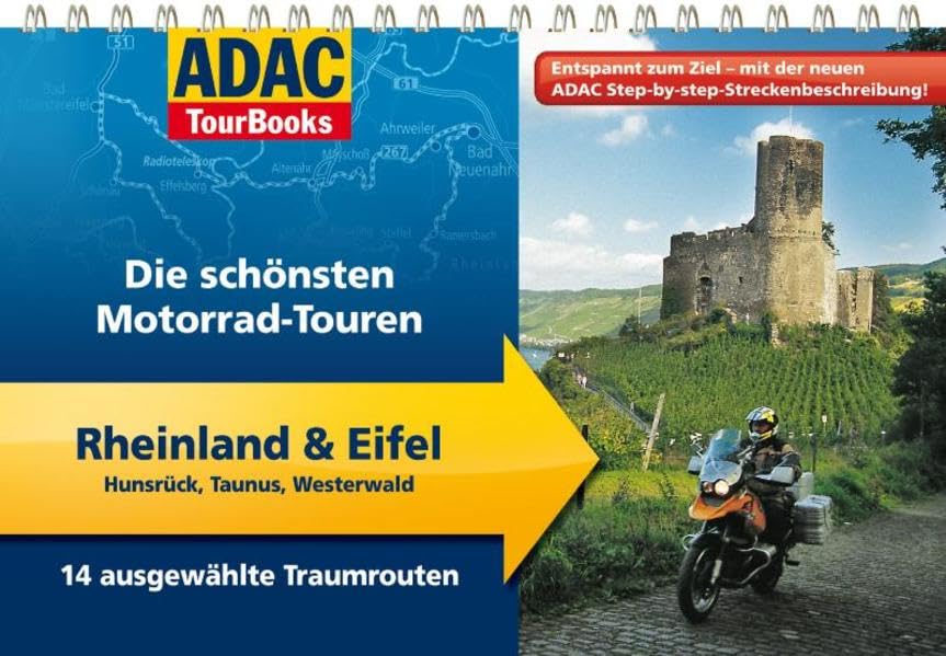 ADAC TourBooks Rheinland & Eifel: Hunsrück, Taunus, Westerwald: Die schönsten Motorrad-Touren Leisure, Home & Garden Books