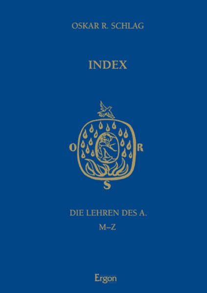 Die Lehren Des a / Die Lehren Des A.: Index M-z book