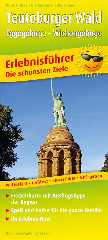 Teutoburger Wald, Eggegebirge - Wiehengebirge. Erlebnisführer 1 : 170 000 Leisure, Home & Garden