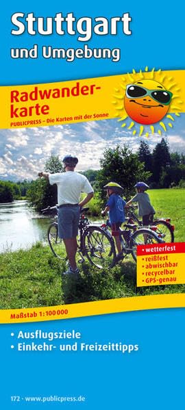 Radwanderkarte Stuttgart und Umgebung 1 : 100 000 Leisure, Home & Garden