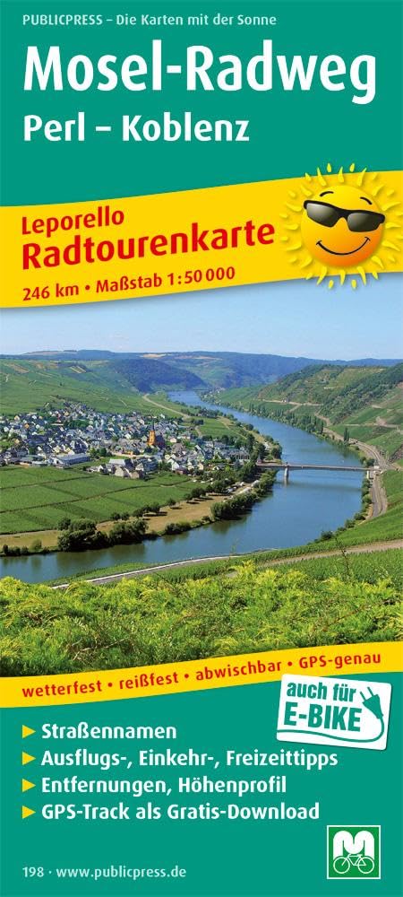 Mosel-Radweg Perl - Koblenz 1 : 50 000 Leisure, Home & Garden