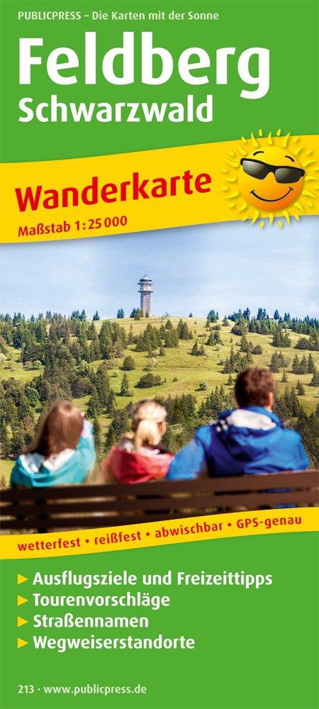 Feldberg, Schwarzwald: Wanderkarte mit Ausflugszielen, Einkehr- & Freizeittipps, Straßennamen, wetterfest, reißfest, abwischbar, GPS-genau. 1:25000 Leisure, Home & Garden