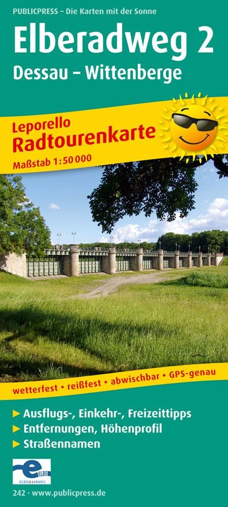 Radwanderkarte Elberadweg 02. Dessau - Wittenberge 1 : 50 000 Leisure, Home & Garden