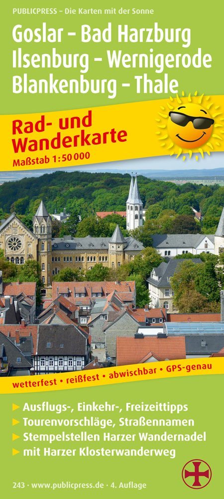 Rad- und Wanderkarte Goslar - Bad Harzburg - Ilsenburg - Wernigerode - Blankenburg - Thale 1 : 50 000 book