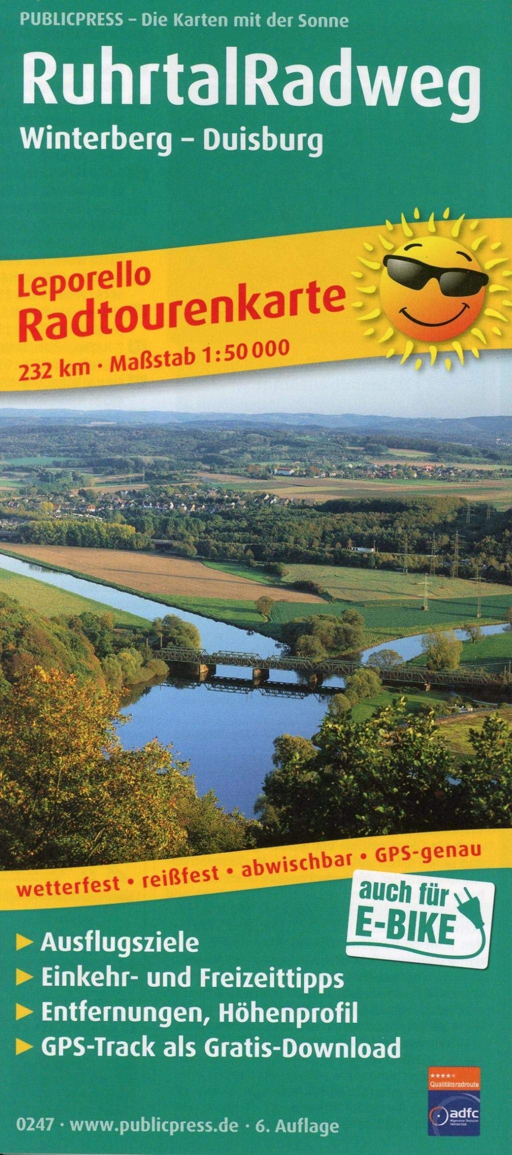 Ruhrtal-Radweg 1 : 50 000 Leisure, Home & Garden