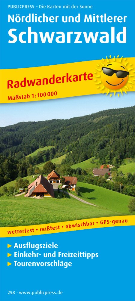 Radwanderkarte Nördlicher und Mittlerer Schwarzwald 1 : 100 000 Leisure, Home & Garden