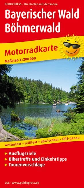 Motorradkarte Bayerischer Wald - Böhmerwald 1 : 200 000 Leisure, Home & Garden