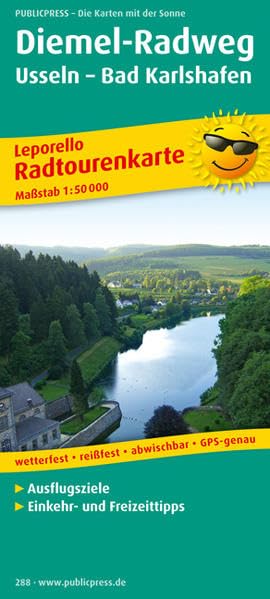 Diemel-Radweg, Usseln - Bad Karlshafen 1 : 50 000 Radtourenkarte Leisure, Home & Garden