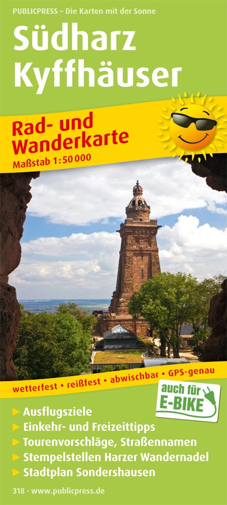 Rad- und Wanderkarte Südharz - Kyffhäuser 1 : 50 000 book