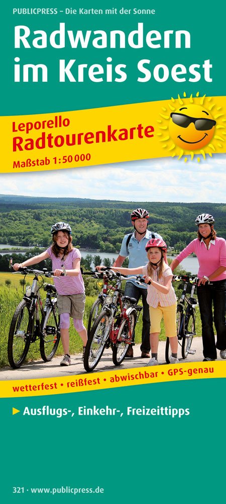 Leporello-Radwanderkarte Radwandern im Kreis Soest 1 : 50 000 Leisure, Home & Garden