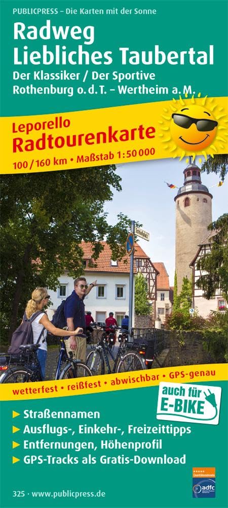Radweg Liebliches Taubertal, Rothenburg o.d.T. - Wertheim a. M. 1 : 50 000 Leisure, Home & Garden