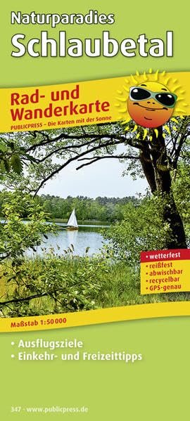 Rad- und Wanderkarte Naturparadies Schlaubetal 1 : 50 000 Leisure, Home & Garden