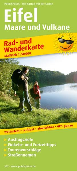 Rad- und Wanderkarte Eifel, Maare und Vulkane 1 : 50 000 Leisure, Home & Garden