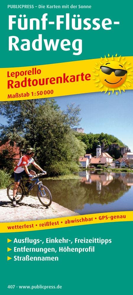 Fünf-Flüsse-Radweg 1 : 50 000 Leisure, Home & Garden