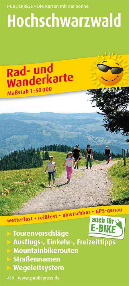 Rad- und Wanderkarte Hochschwarzwald 1 : 50 000 Leisure, Home & Garden