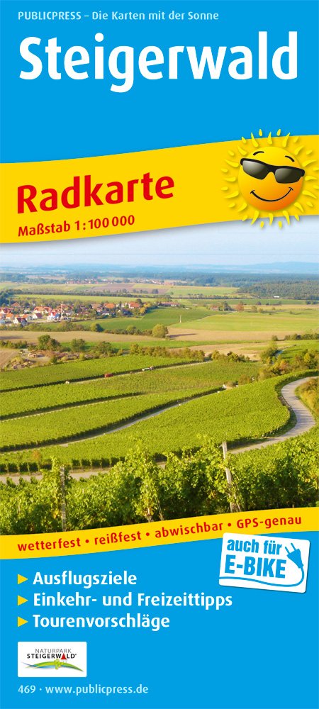 Steigerwald: Radwanderkarte mit Ausflugszielen, Einkehr- & Freizeittipps, wetterfest, reissfest, abwischbar, GPS-genau. 1:100000: mit Ausflugszielen, ... GPS-genau. 1:100000 (Radkarte / RK) Leisure, Home & Garden
