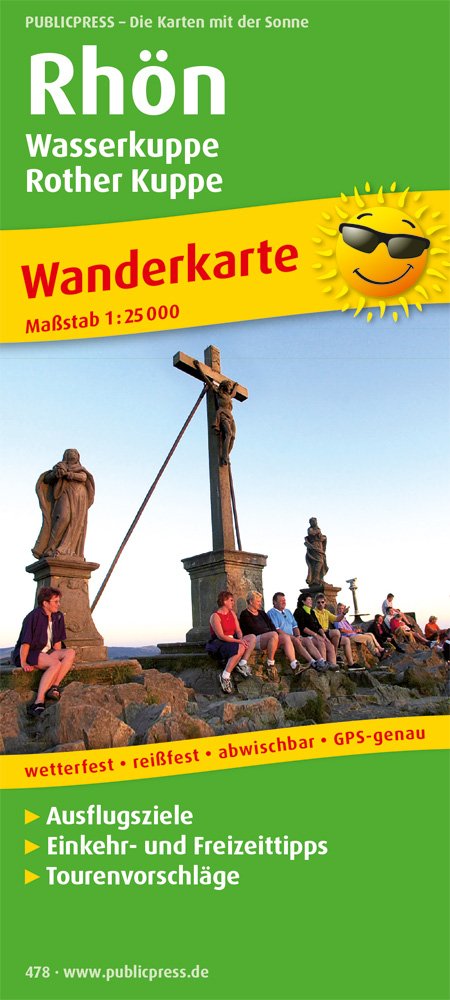 Wanderkarte Rhön, Wasserkuppe - Rother Kuppe 1 : 25 000 Leisure, Home & Garden