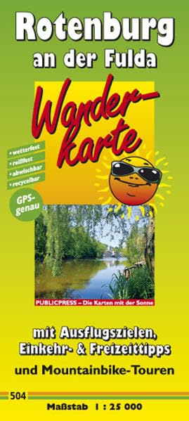 Wanderkarte Rotenburg an der Fulda: mit Mountainbike-Touren, Ausflugszielen, Einkehr- & Freizeittipps, wetterfest, reissfest, abwischbar, GPS-genau. 1:25000 Leisure, Home & Garden