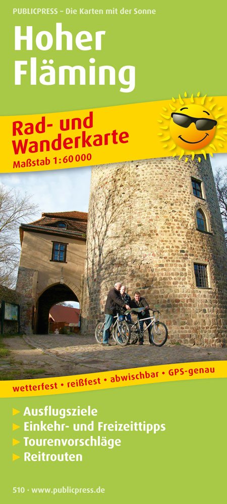 Hoher Fläming: Rad- und Wanderkarte mit Ausflugszielen, Einkehr- & Freizeittipps und Reitrouten, wetterfest, reissfest, abwischbar, GPS-genau. 1:60000 (Rad- und Wanderkarte / RuWK) Leisure, Home & Garden