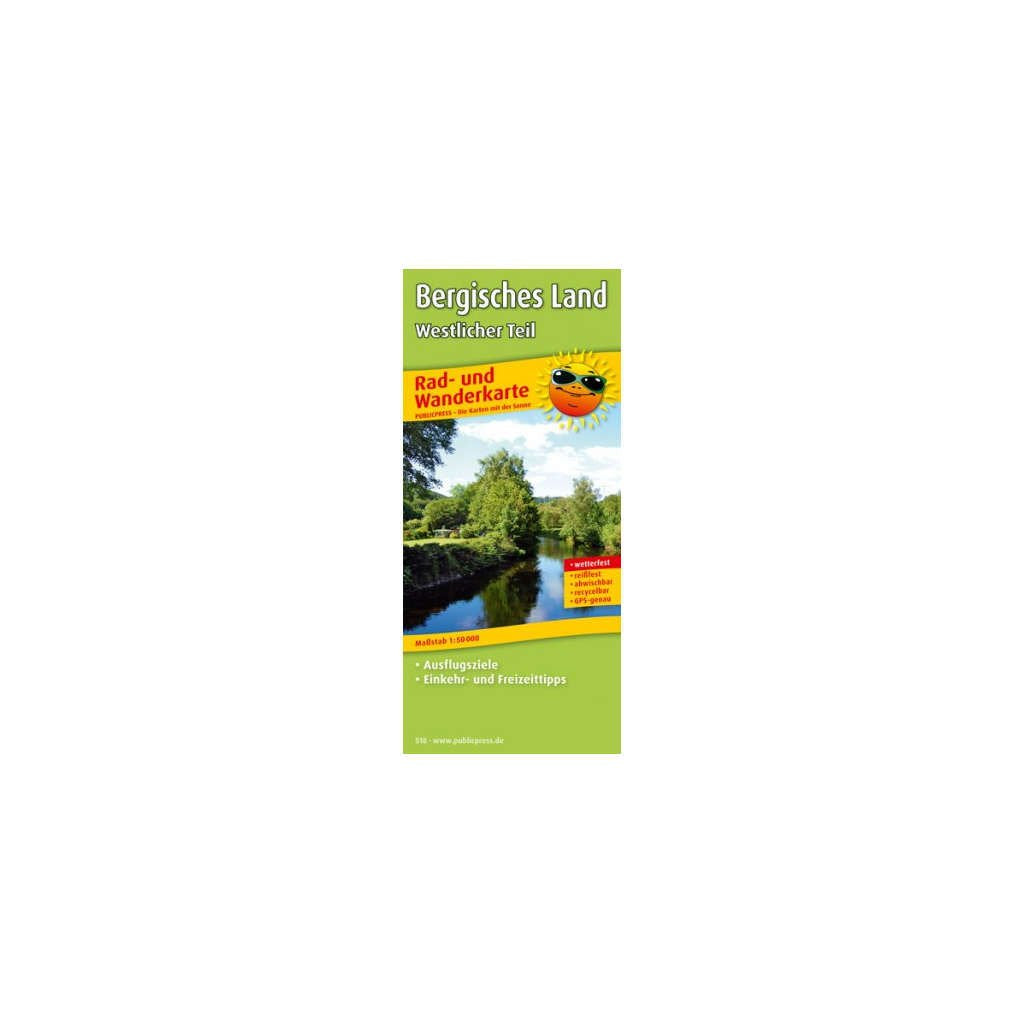 Rad- und Wanderkarte Bergisches Land, Westlicher Teil 1 : 50 000 book