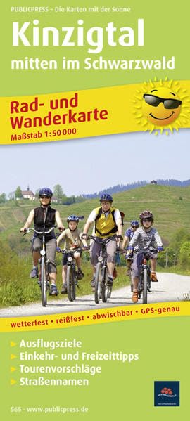Kinzigtal mitten im Schwarzwald 1 : 50 000 Rad- und Wanderkarte Leisure, Home & Garden