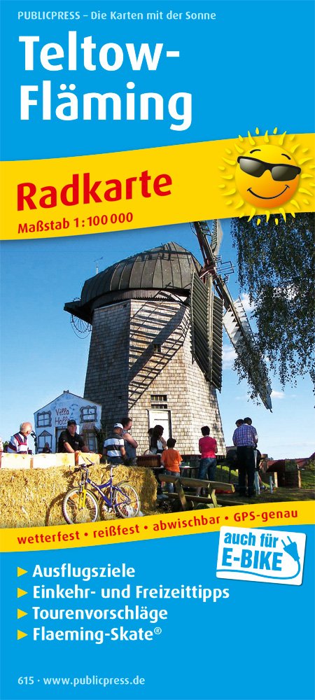 Teltow - Fläming: Radkarte mit Ausflugszielen, Einkehr- & Freizeittipps, Flaeming-Skate®, wetterfest, reißfest, abwischbar, GPS-genau. 1:100000 (Radkarte / RK) Leisure, Home & Garden