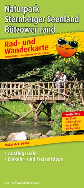 Naturpark Sternberger Seenland, Bützower Land / Wasserwanderkarte Flusslandschaft Warnow und Mildenitz: Rad- und Wanderkarte mit Ausflugszielen, ... reißfest, abwischbar, GPS-genau. 1:60000 Leisure, Home & Garden