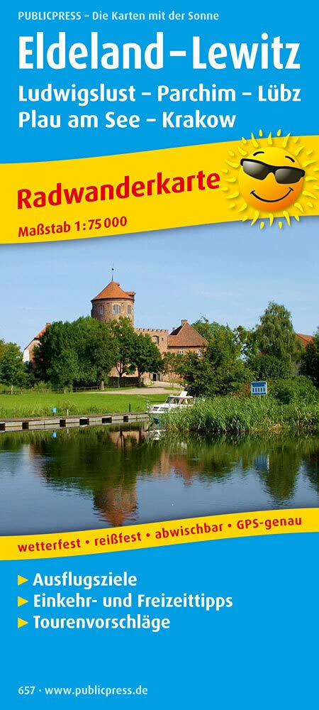 Radwanderkarte Eldeland - Lewitz 1 : 75 000 Leisure, Home & Garden