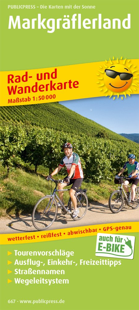Rad- und Wanderkarte Markgräflerland 1 : 50 000 Leisure, Home & Garden