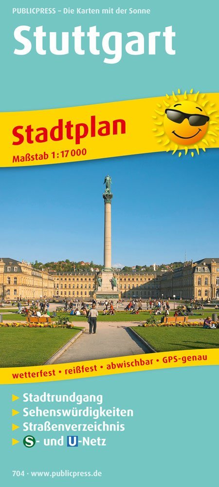 Stuttgart Stadtplan 1 : 17 000 Leisure, Home & Garden Books