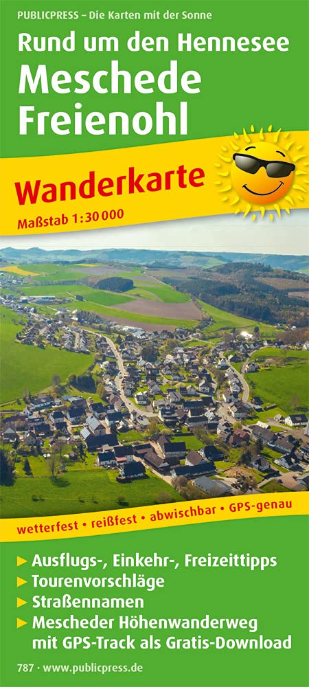 Rund um den Hennesee, Meschede, Freienohl: Wanderkarte mit Ausflugs-, Einkehr- und Freizeittipps, 1:30.000 (Wanderkarte: WK) Leisure, Home & Garden