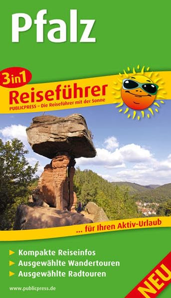 Pfalz: 3in1-Reiseführer für Ihren Aktiv-Urlaub, kompakte Reiseinfos, ausgewählte Rad- und Wandertouren, übersichtlicher Kartenatlas (Reiseführer / RF) Leisure, Home & Garden