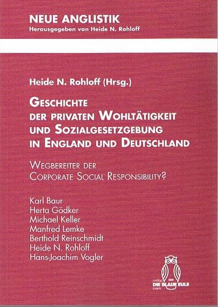 Geschichte der privaten Wohltätigkeit und Sozialgesetzgebung in England und Deutschland book