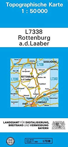 TK50 L7338 Rottenburg a.d.Laaber: Topographische Karte 1:50000 (TK50 Topographische Karte 1:50000 Bayern) Leisure, Home & Garden