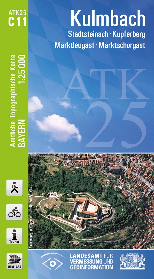 ATK25-C11 Kulmbach (Amtliche Topographische Karte 1:25000): Stadtsteinach, Kupferberg, Marktleugast, Marktschorgast (ATK25 Amtliche Topographische Karte 1:25000 Bayern) Leisure, Home & Garden