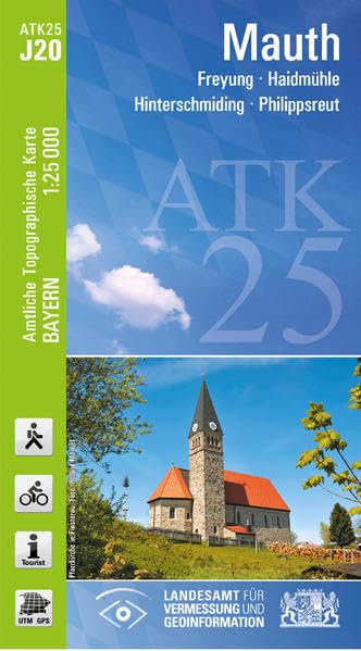 ATK25-J20 Mauth (Amtliche Topographische Karte 1:25000): Freyung, Haidmühle, Hinterschmiding, Philippsreut (ATK25 Amtliche Topographische Karte 1:25000 Bayern) Leisure, Home & Garden