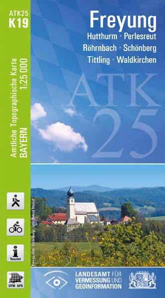 ATK25-K19 Freyung (Amtliche Topographische Karte 1:25000): Hutthurm, Perlesreut, Röhrnbach, Schönberg, Tittling, Waldkirchen (ATK25 Amtliche Topographische Karte 1:25000 Bayern) Leisure, Home & Garden