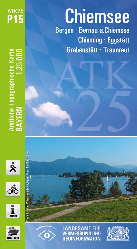ATK25-P15 Chiemsee (Amtliche Topographische Karte 1:25000): Bergen, Bernau a, Chiemsee, Chieming, Eggstätt, Grabenstätt, Traunreuth: Bergen, Bernau a. ... Amtliche Topographische Karte 1:25000 Bayern) Leisure, Home & Garden