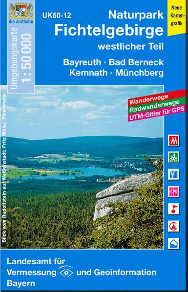 Naturpark Fichtelgebirge westlicher Teil 1 : 50 000 book