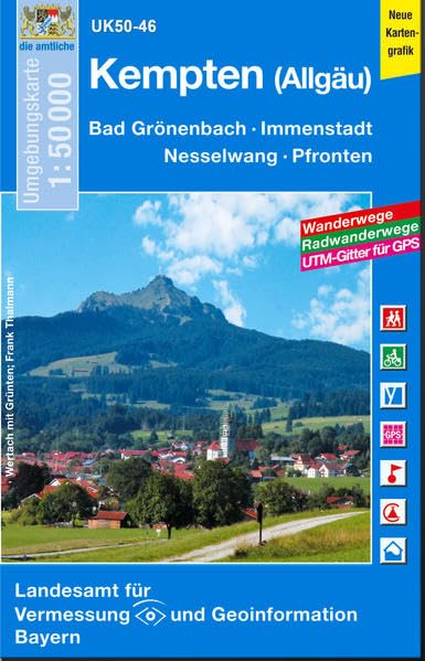 Kempten (Allgäu) 1 : 50 000: Bad Grönenbach - Immenstadt - Nesselwang - Pfronten book
