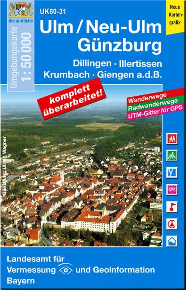 Günzburg, Neu-Ulm 1 : 50 000 (UK 50-31) Leisure, Home & Garden
