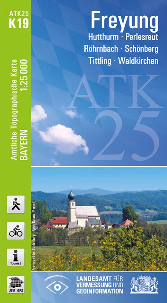 ATK25-K19 Freyung (Amtliche Topographische Karte 1:25000): Hutthurm, Perlesreut, Röhrnbach, Schönberg, Tittling, Waldkirchen (ATK25 Amtliche Topographische Karte 1:25000 Bayern) Leisure, Home & Garden