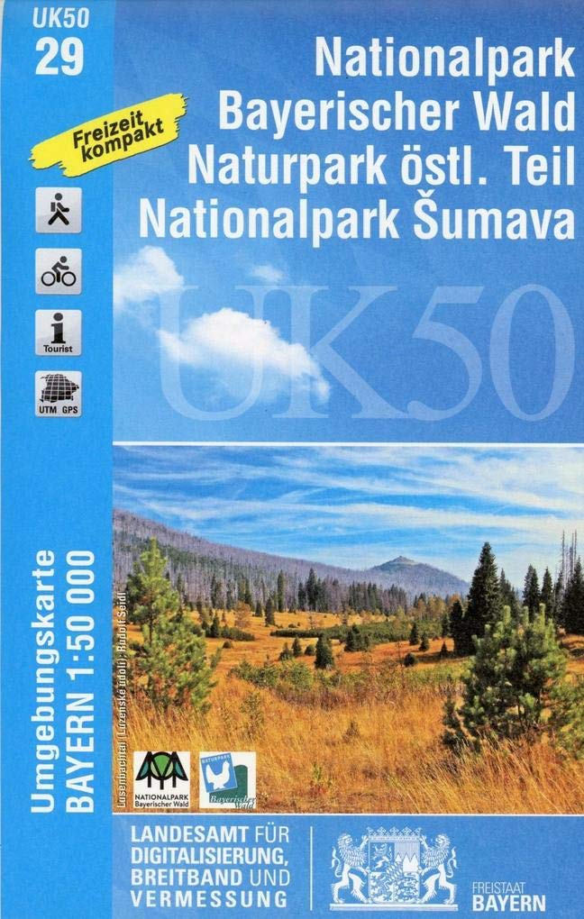 Nationalpark Bayerischer Wald Naturpark östlicher Teil  1 : 50 000 (UK50-29) Leisure, Home & Garden