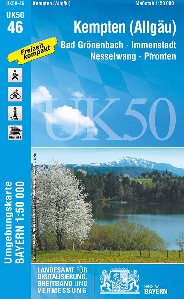 Kempten (Allgäu) 1 : 50 000 (UK50-46) Leisure, Home & Garden