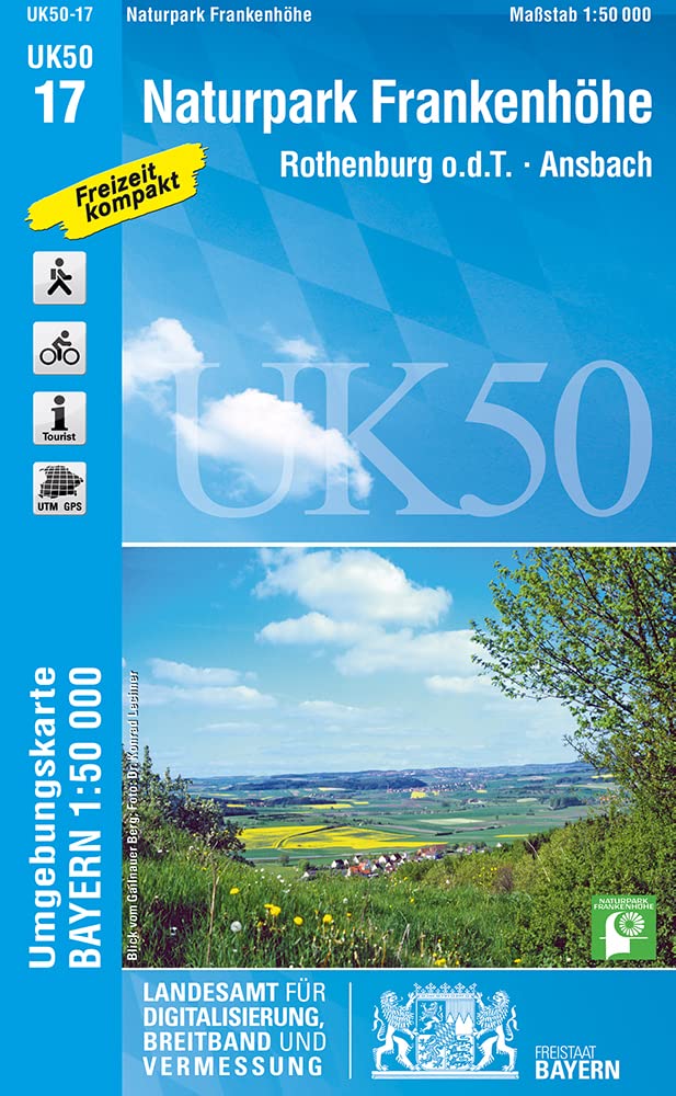Naturpark Frankenhöhe 1 : 50 000 (UK50-17) Leisure, Home & Garden